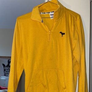 Yellow Victoria Secret PINK Quarterzip
